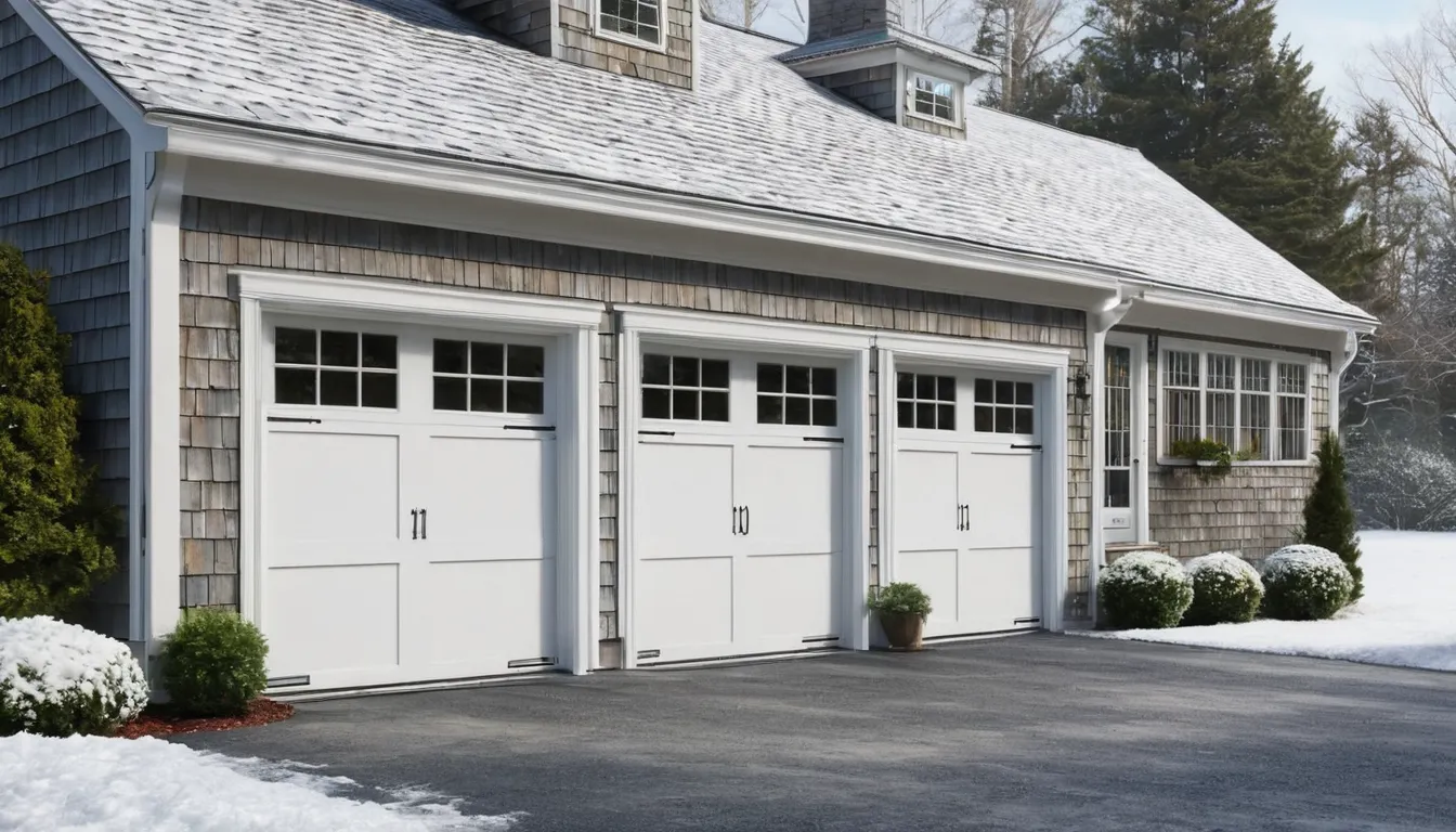 A residential garage door being inspected in Ringwood